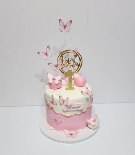 Butterflies cake