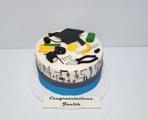Graduation themed cake