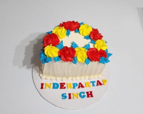 6 months birthday cake