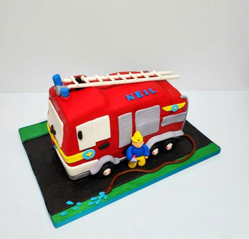 3D Fire Truck cake