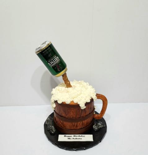 Beer can cake