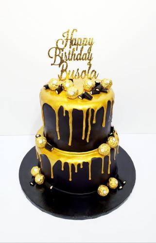 Black and Gold cake