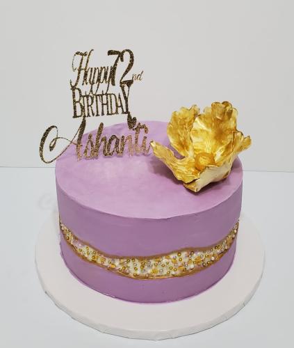 Sugar flowers cake